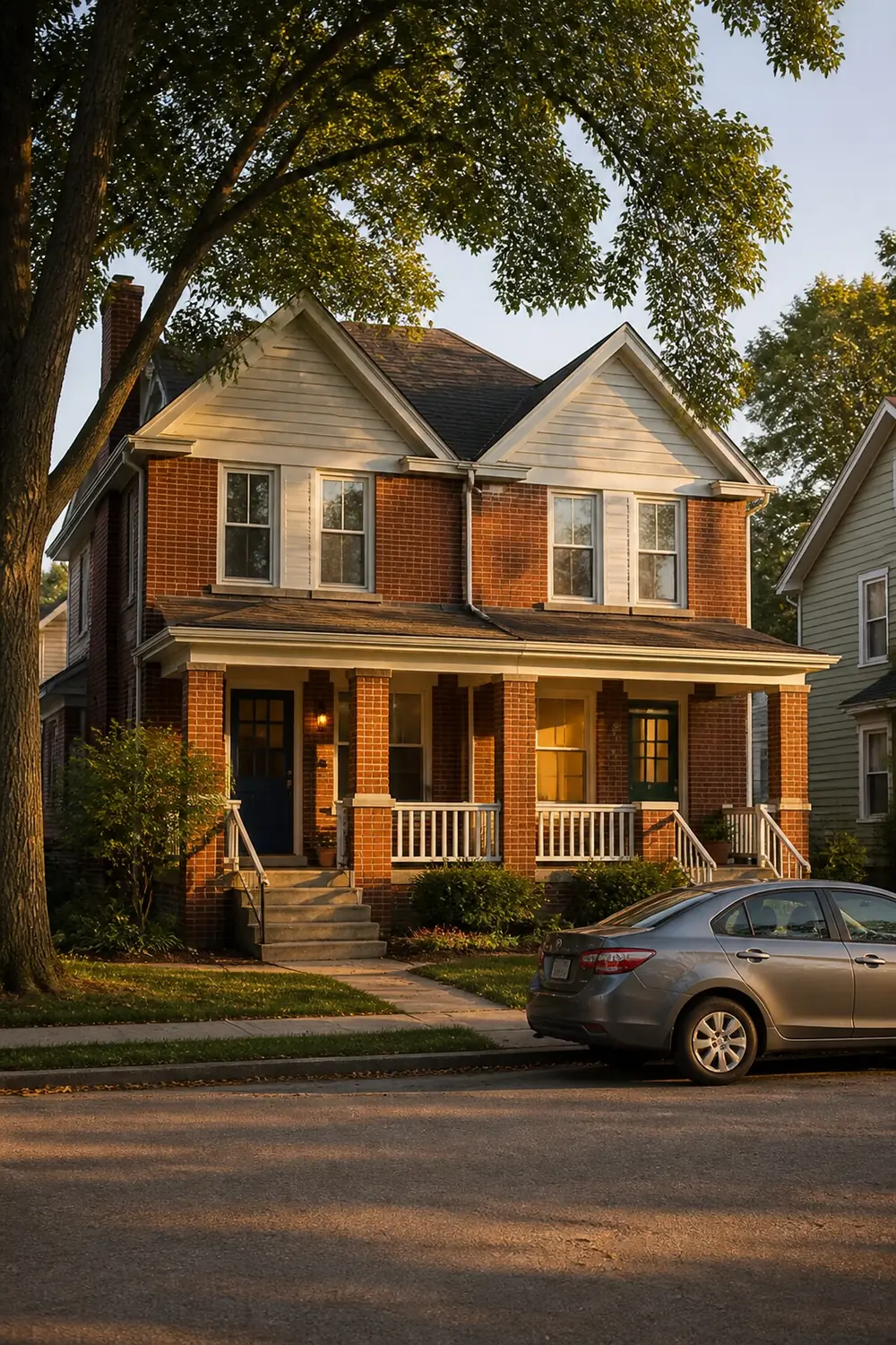 An Ohio two-family rental home covered by 1859 Mutual landlord and dwelling insurance
